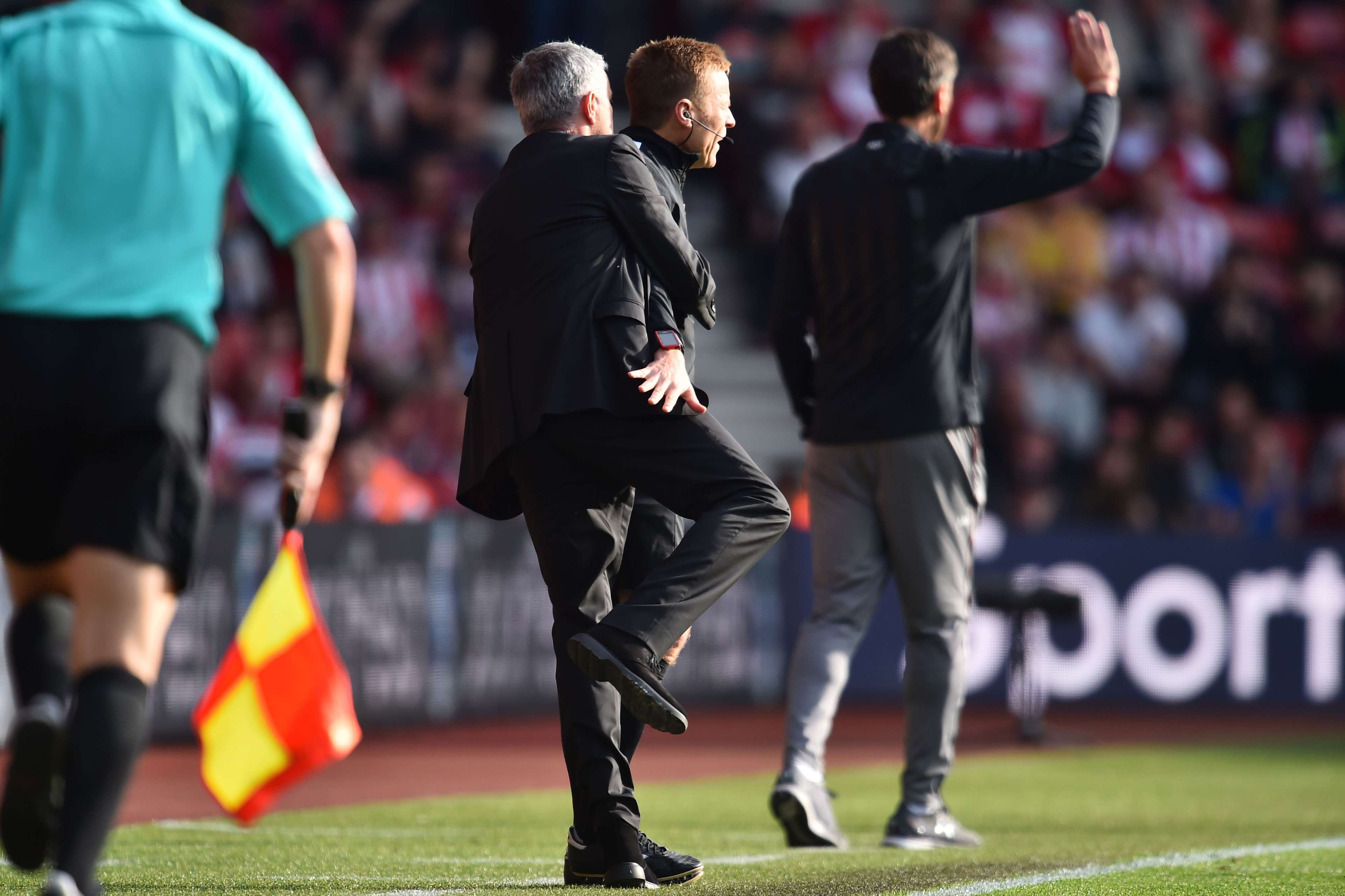Jose Mourinho & Fourth official