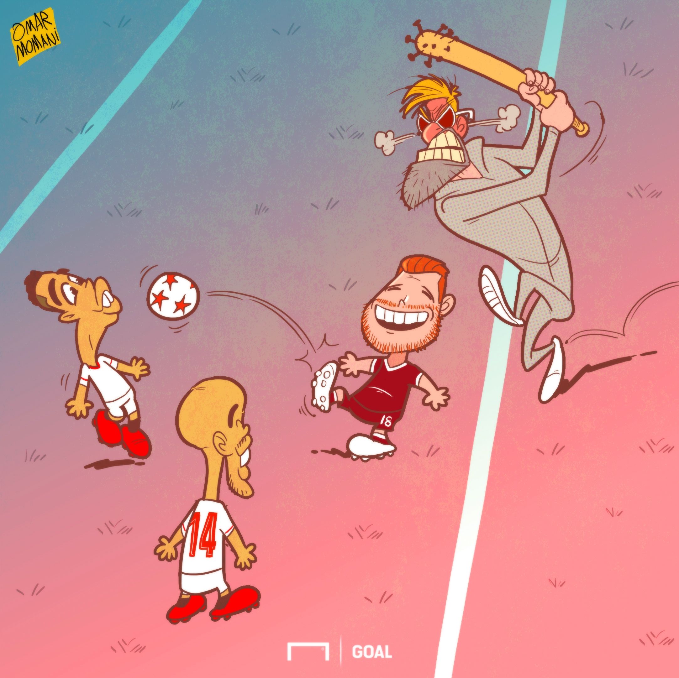Alberto Moreno Liverpool Sevilla Cartoon