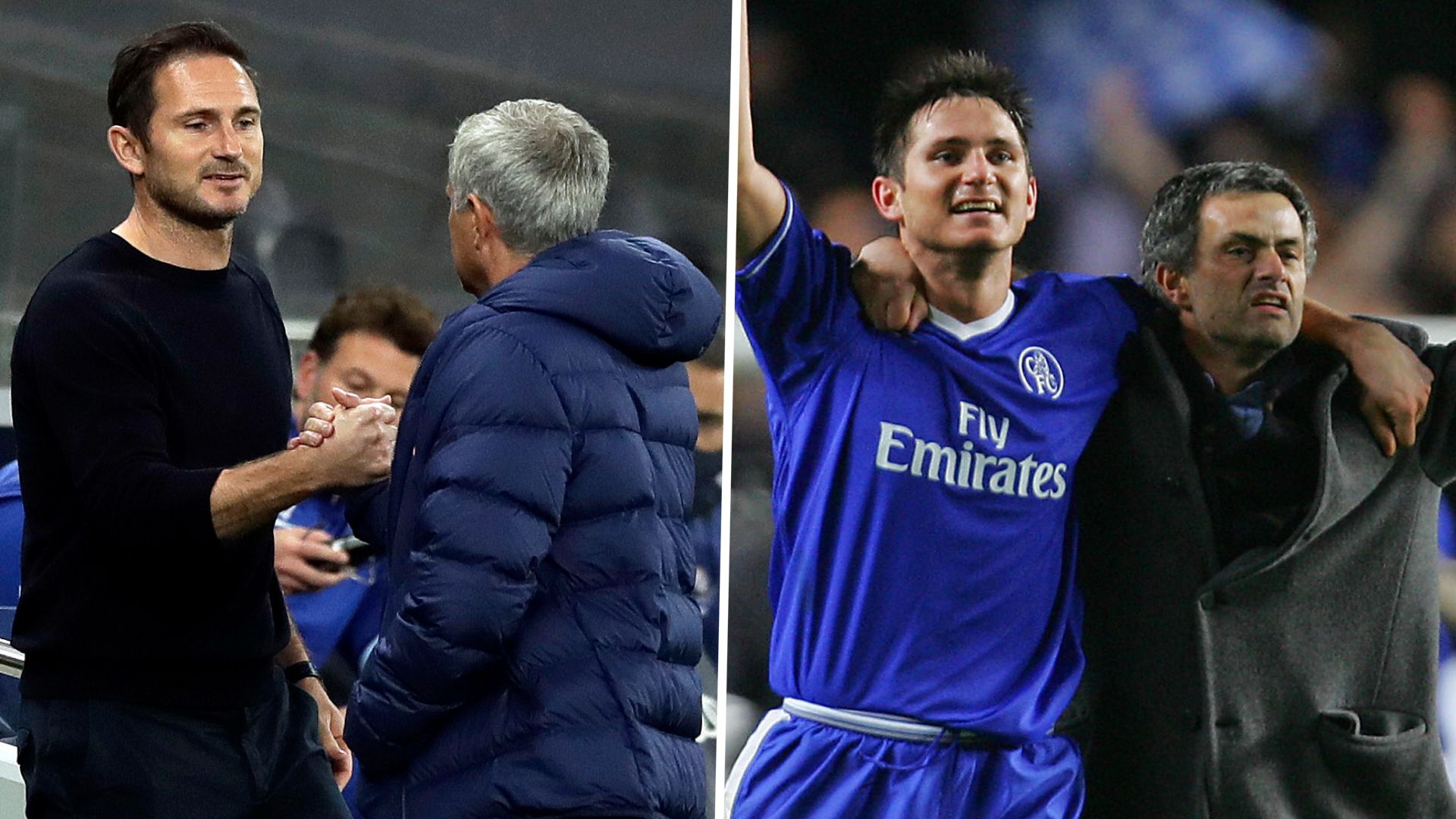 Frank Lampard and Jose Mourinho