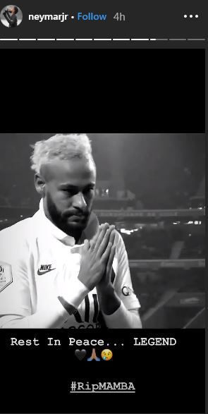 Neymar RIP Kobe Bryant