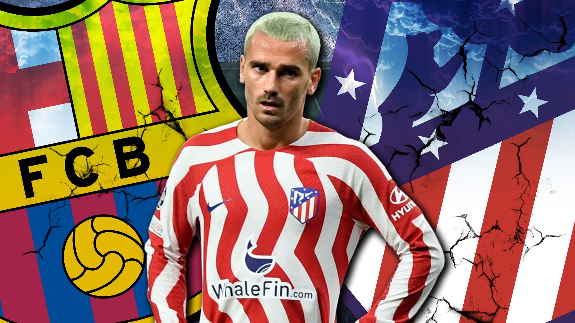 Antoine Griezmann FC Barcelona Atletico Madrid GFX