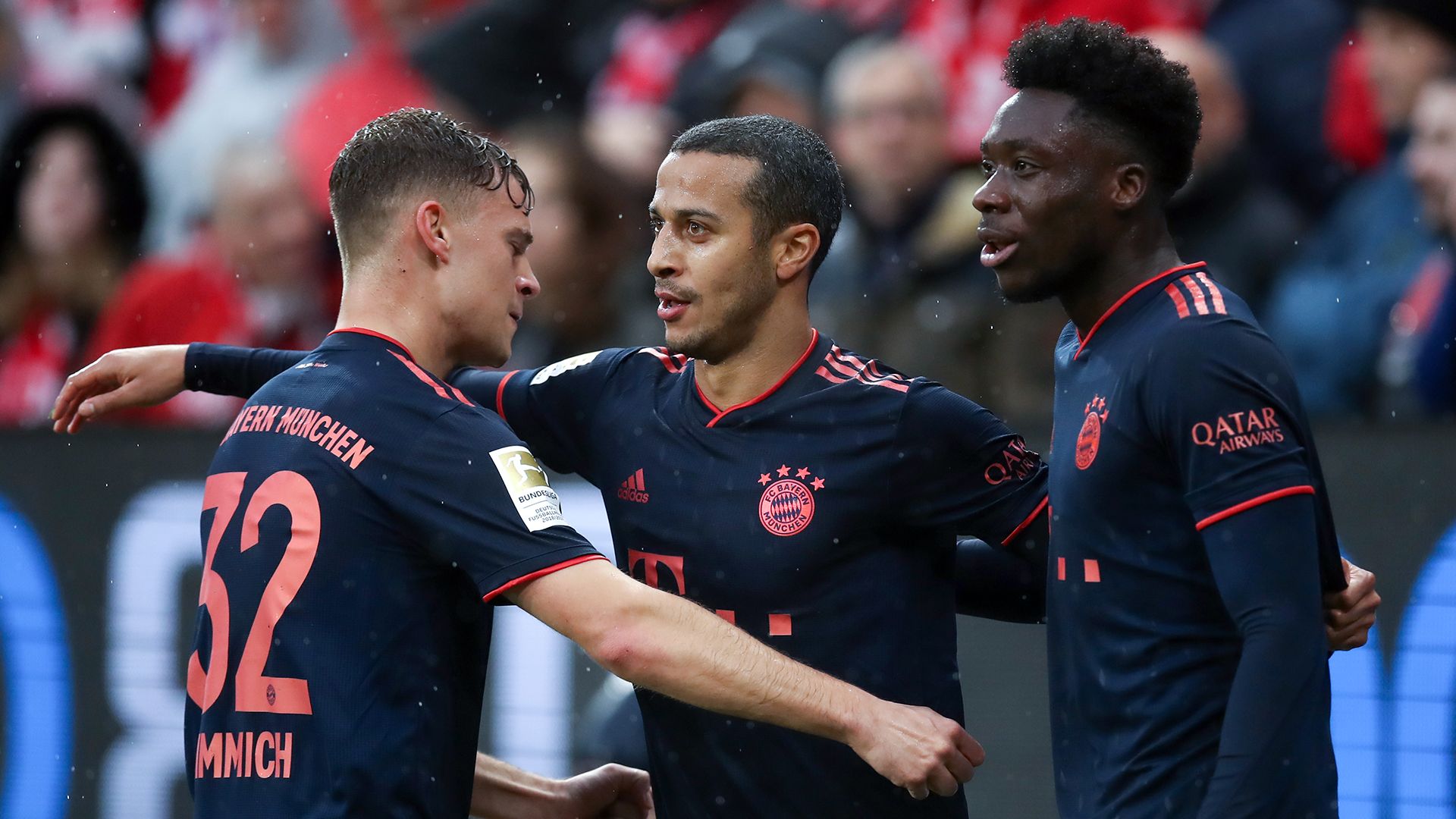 Joshua Kimmich Thiago Alacantra Alphonso Davies Bayern Munich 2020