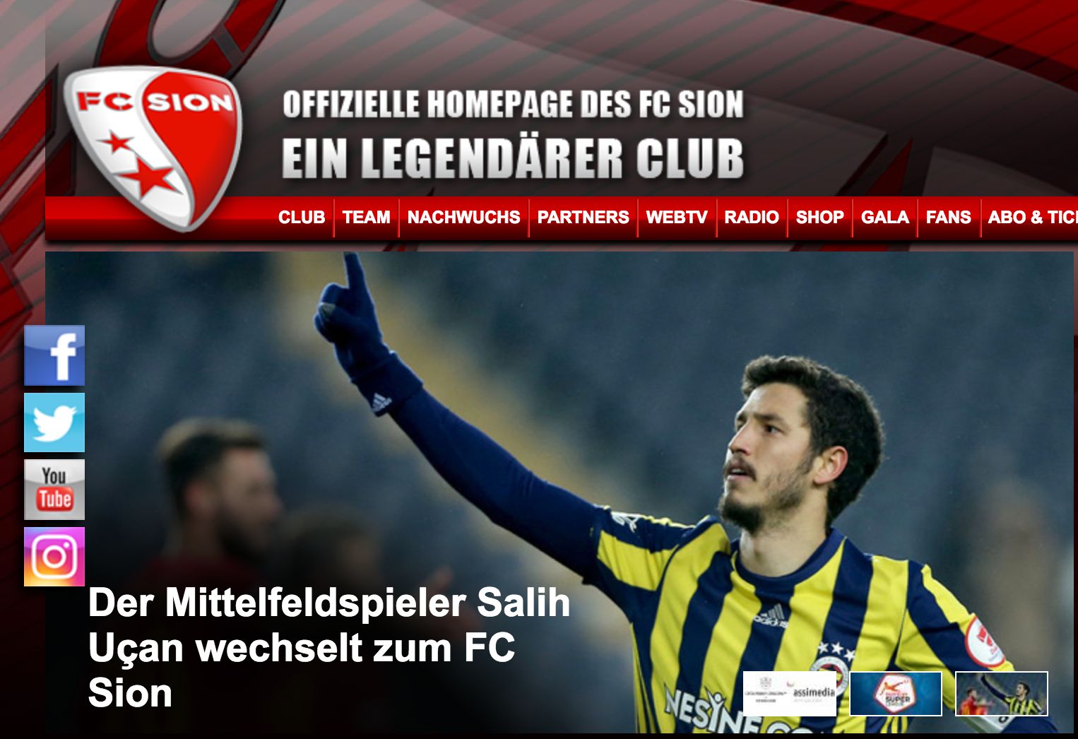 ONLY EMBED Salih Ucan FC Sion