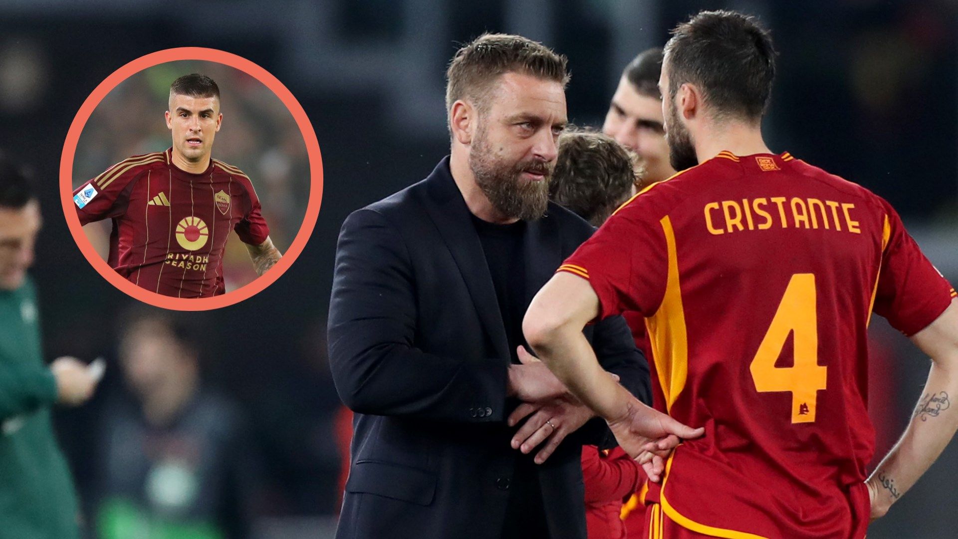 De Rossi Cristante Mancini Roma