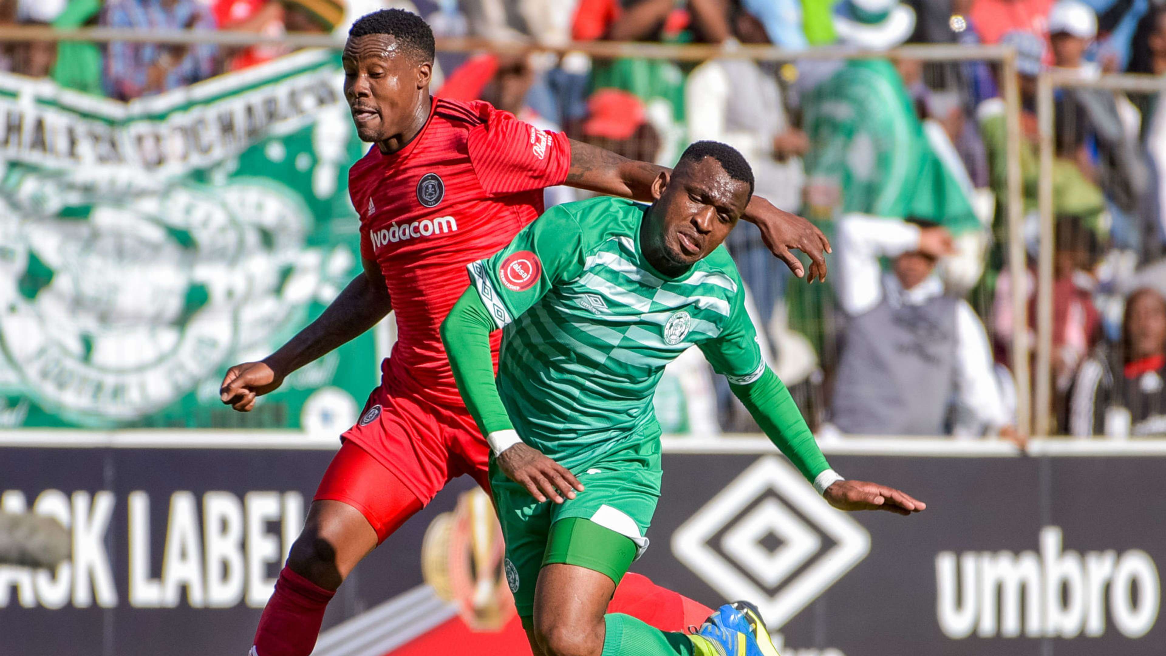 Thamsanqa Gabuza, Orlando Pirates & Alfred Ndengane, Bloemfontein Celtic, August 2018