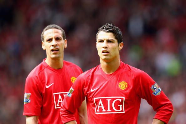 Rio Ferdinand and Cristiano Ronaldo