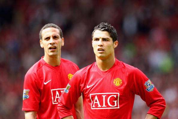 Rio Ferdinand and Cristiano Ronaldo
