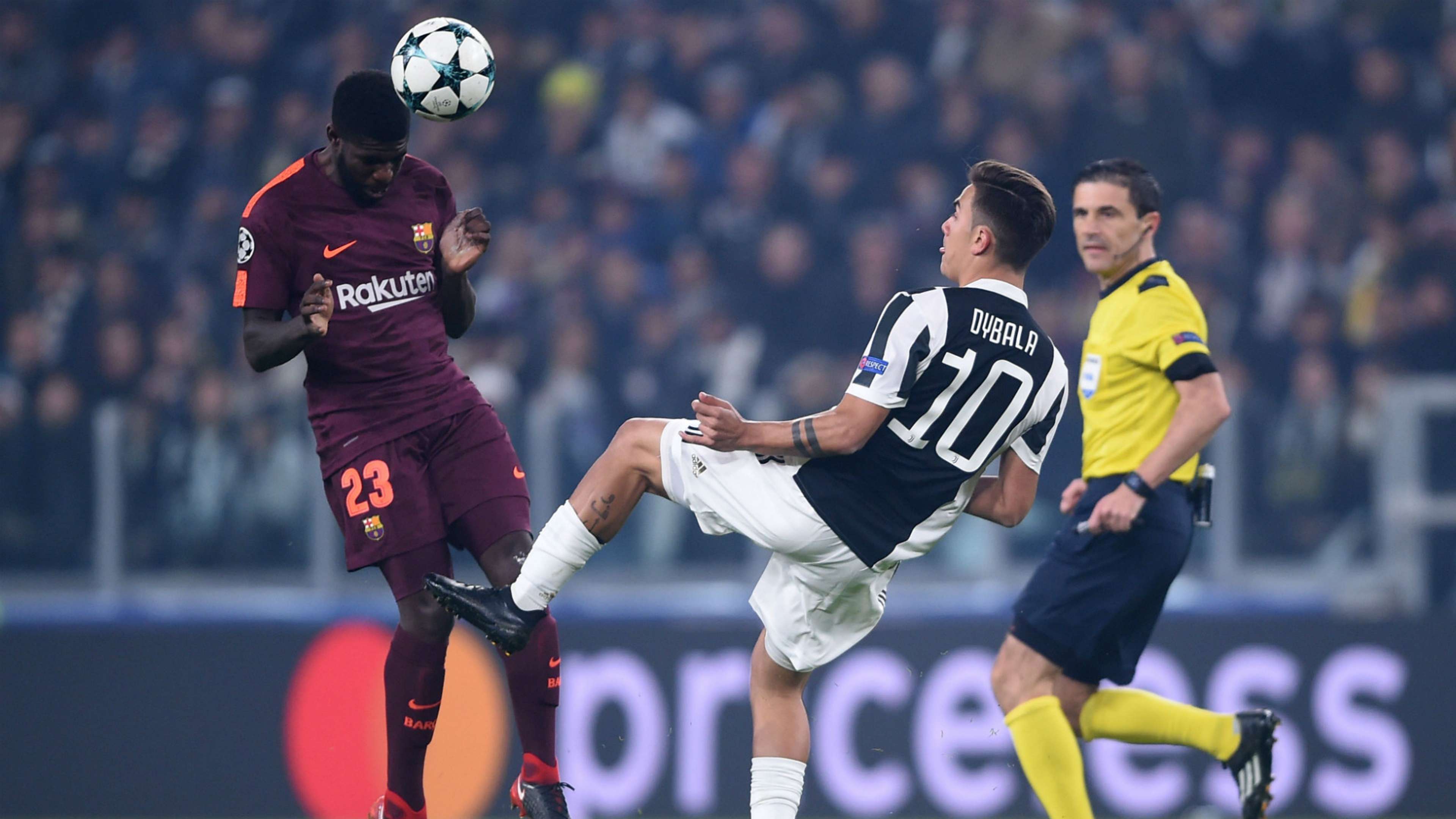 Samuel Umtiti Paulo Dybala Juventus Barcelona Champions League