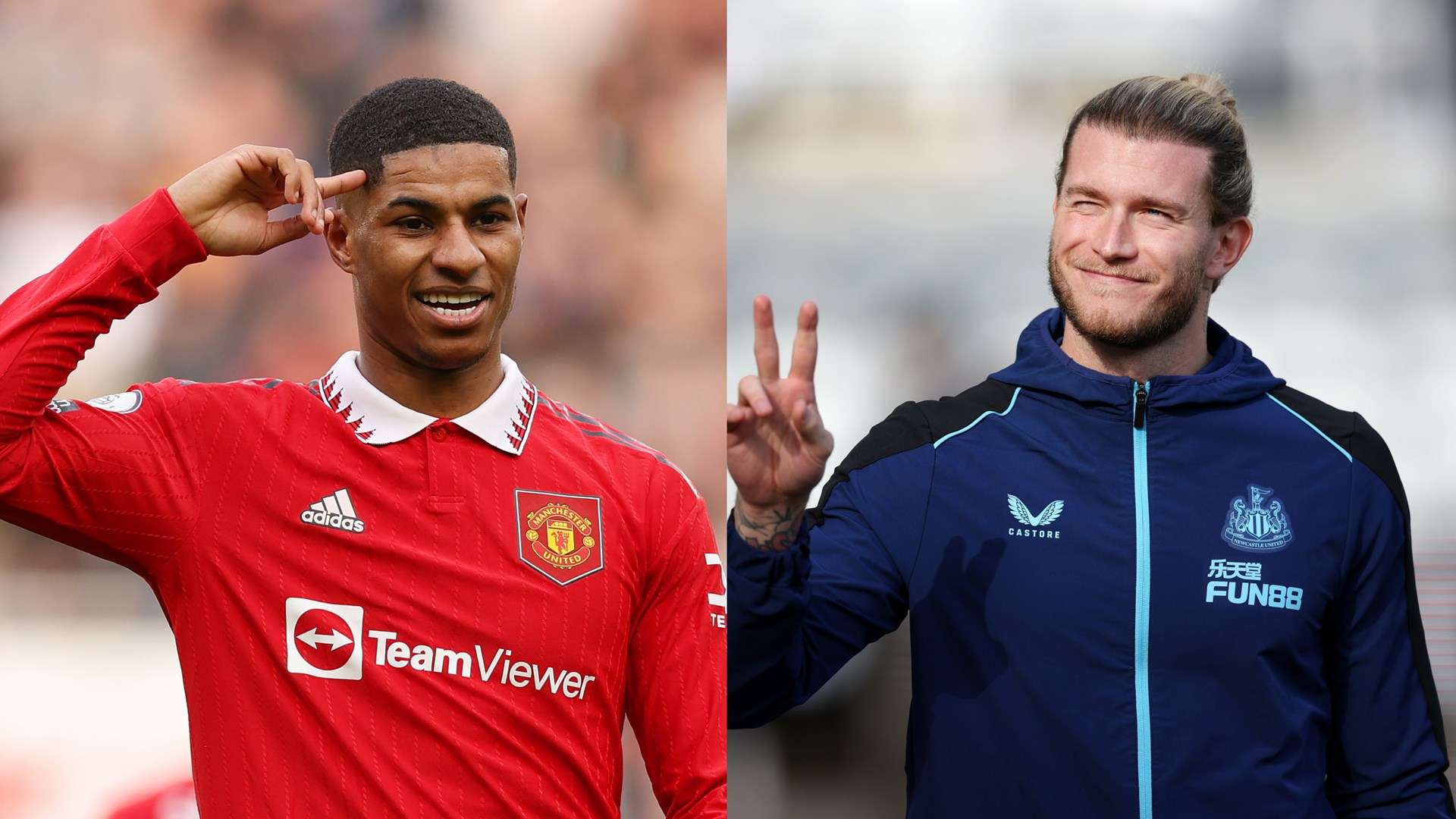Marcus Rashford Man United Loris Karius Newcastle