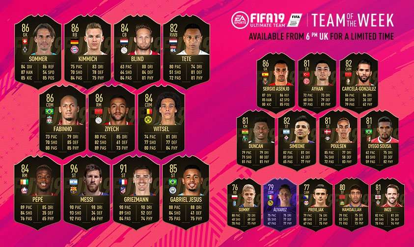 FIFA Team of the Week 14 FIFA 19