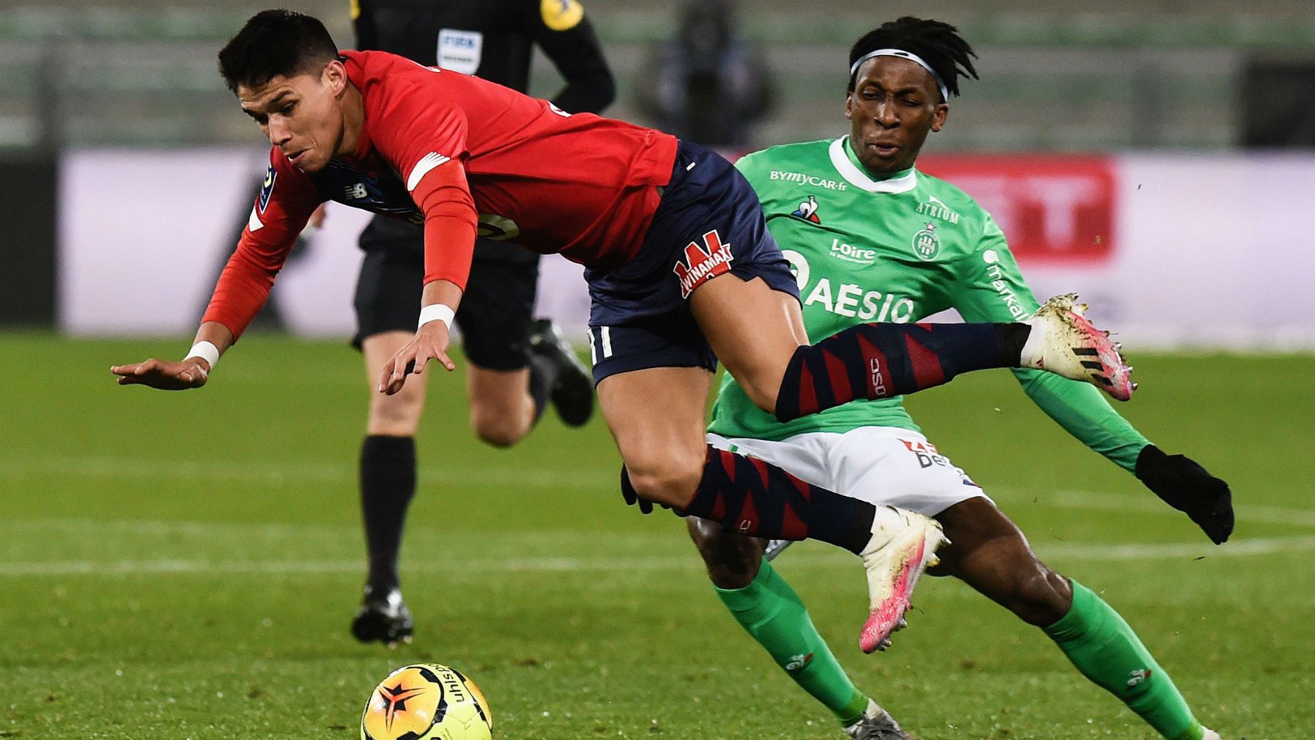 Yvan Neyou Luiz Araujo Saint-Etienne Lille Ligue 1 29112020