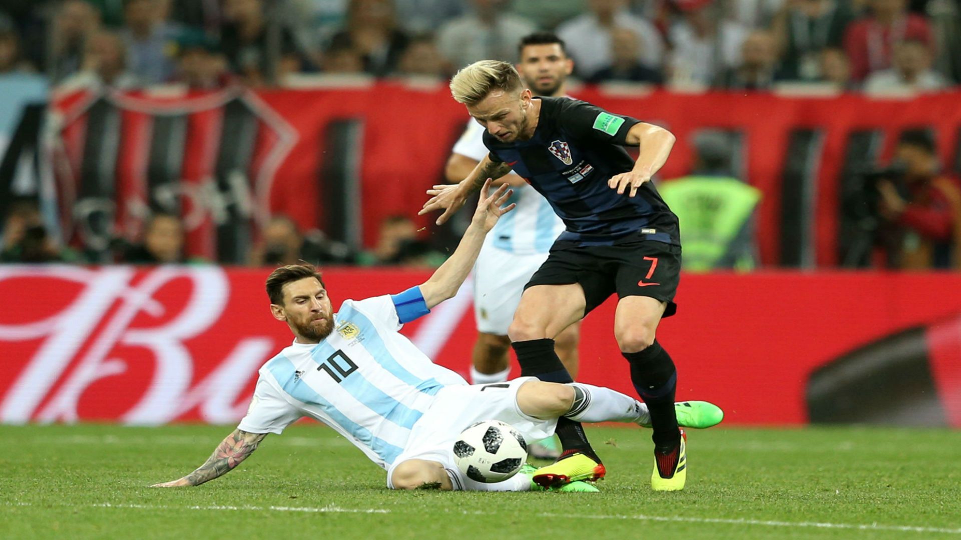 croatia argentina - ivan rakitic lionel messi - world cup - 21062018