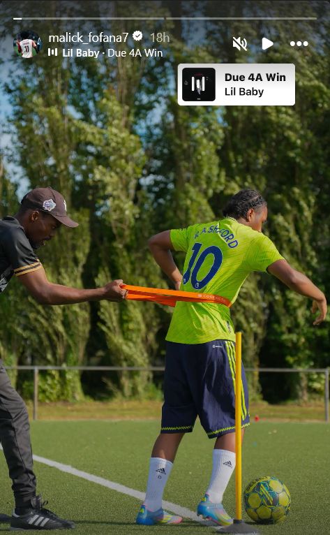 Malick Fofana Marcus Rashford Man Utd