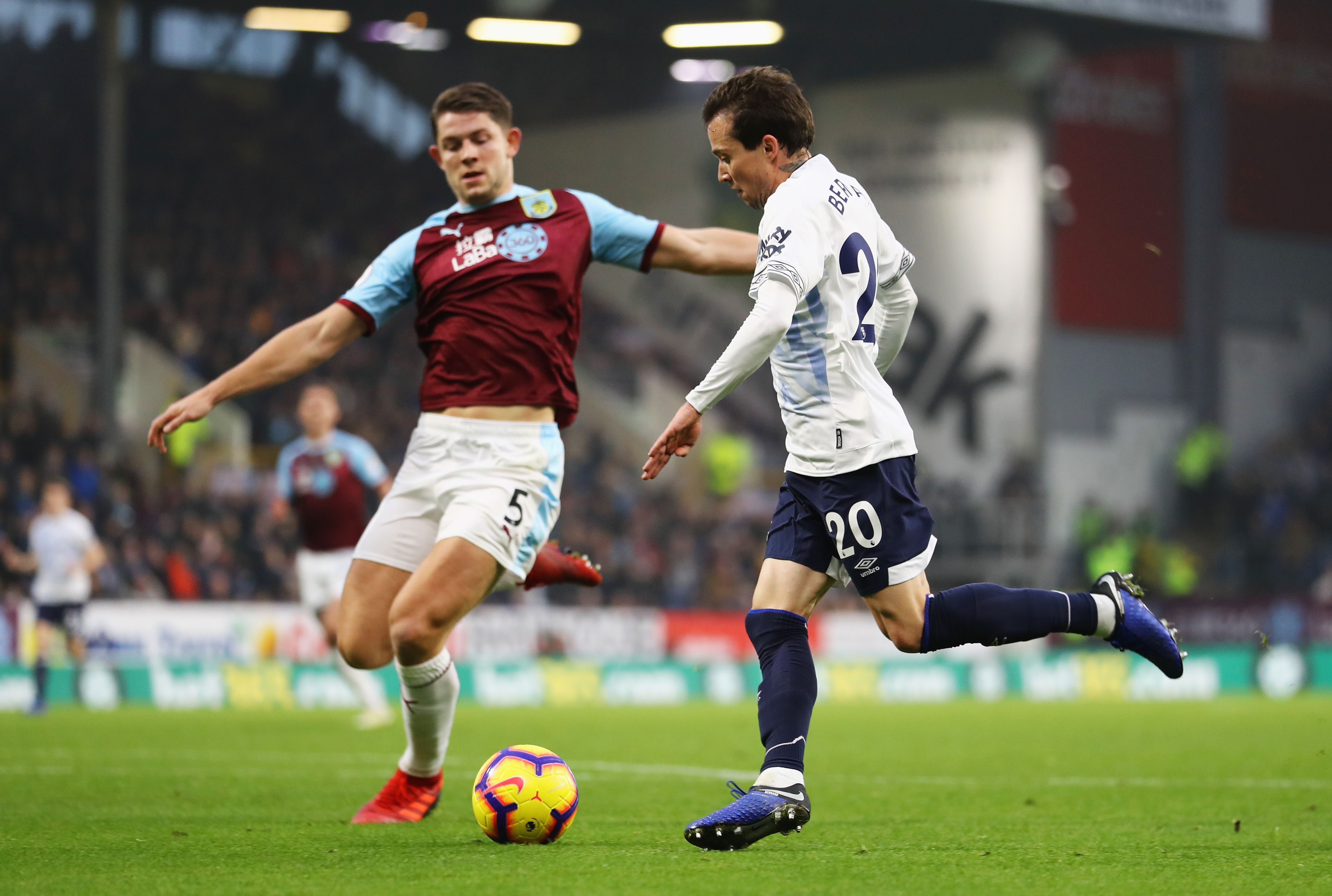 James Tarkowski & Bernard - Burnley v Everton