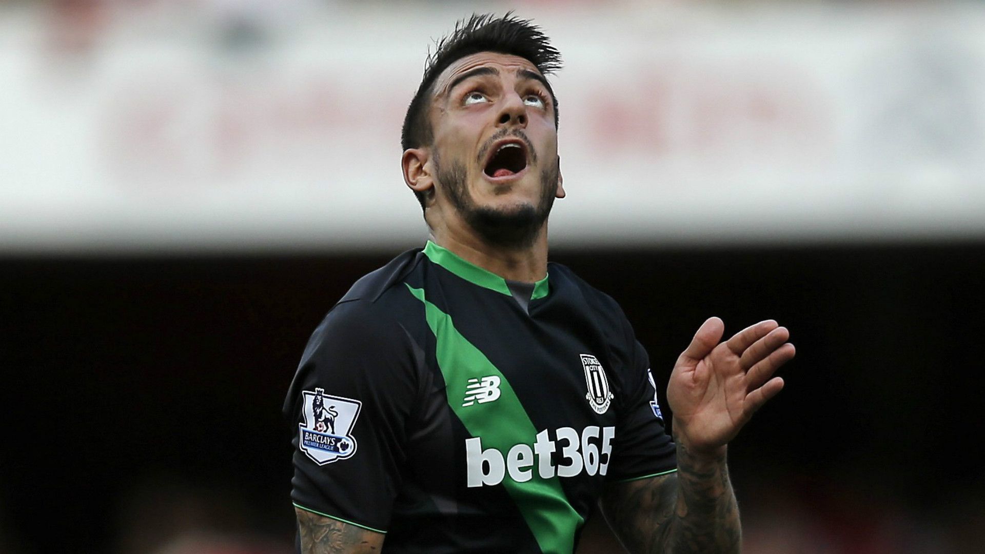 Joselu Arsenal Stoke City Premier League 12092015