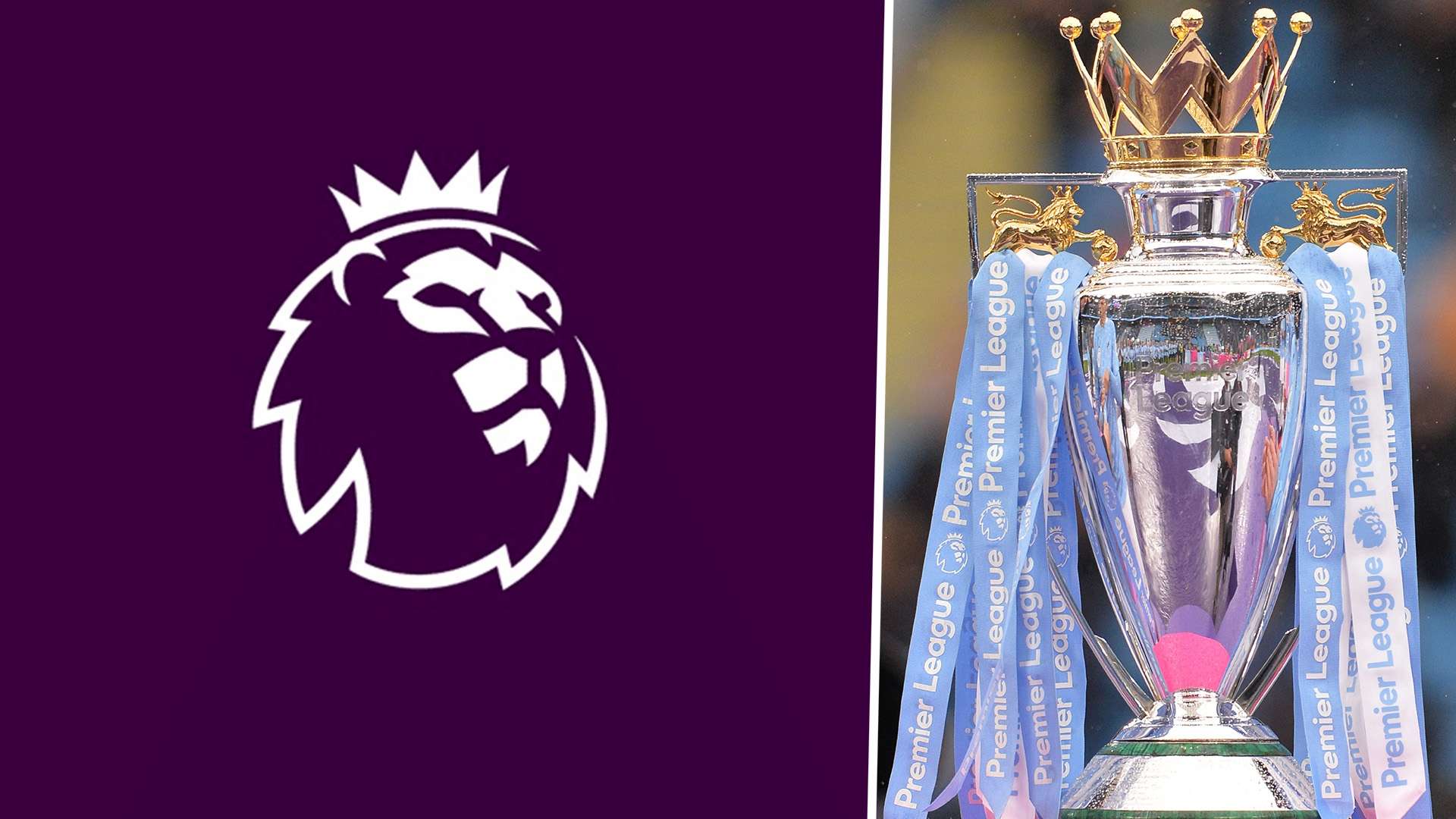 Premier League logo & trophy