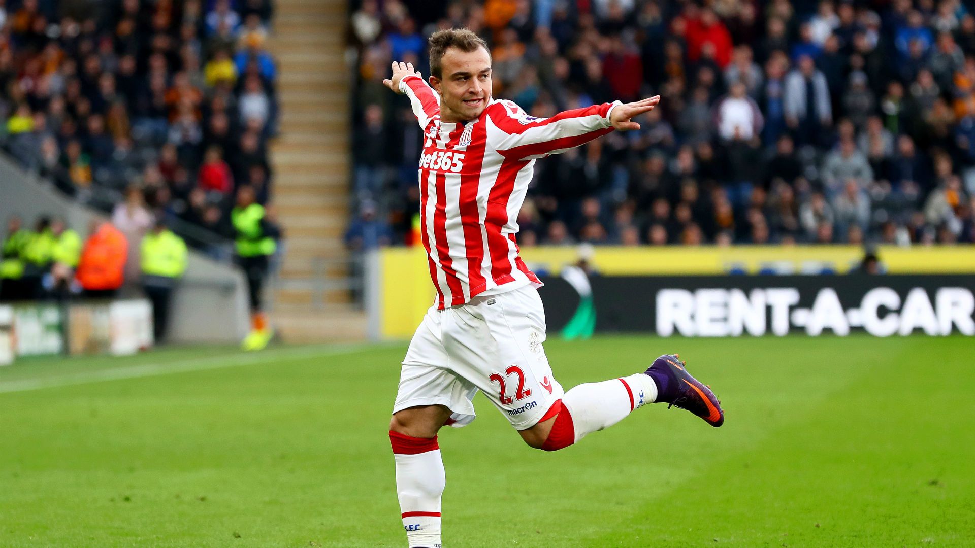 Xherdan Shaqiri Premier League Stoke City v Hull 221016