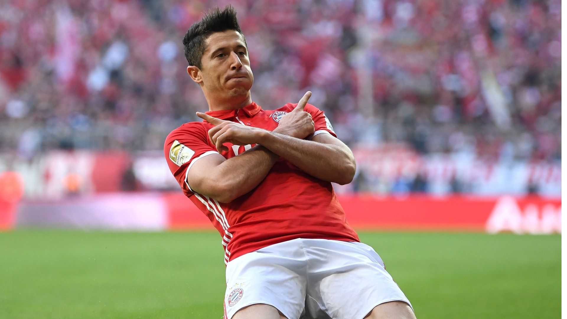 robert lewandowski bayern muenchen bundesliga 040817