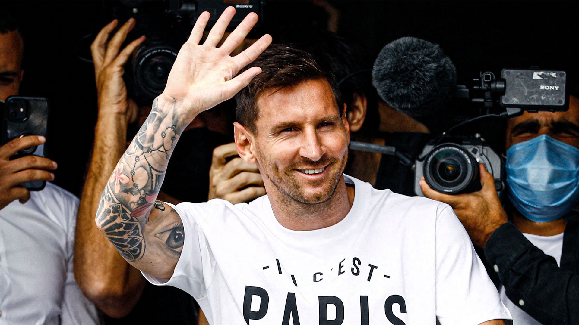 Lionel Messi PSG welcome