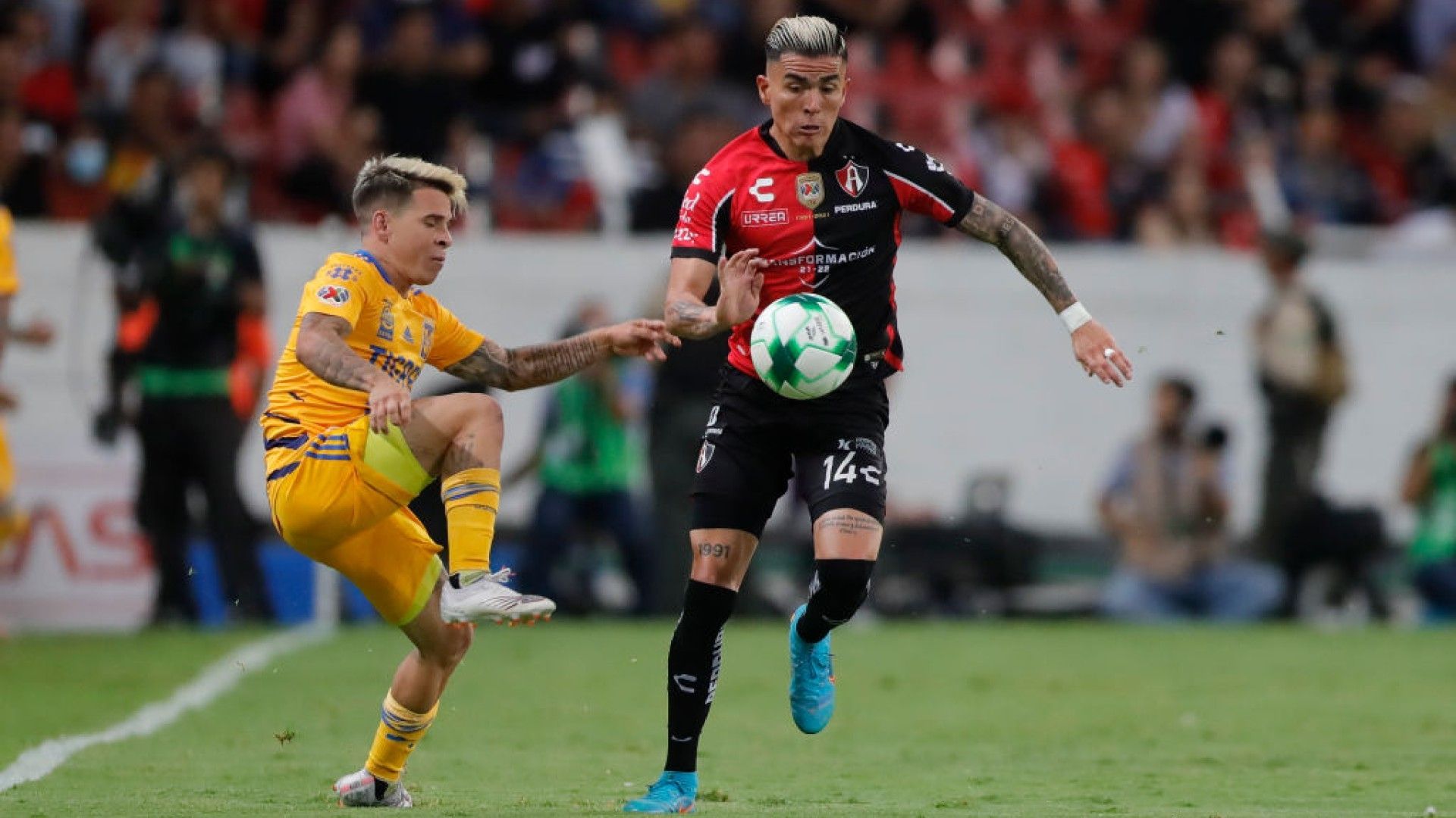 Yeferson Soteldo Luis Reyes Atlas Tigres Clausura 2022