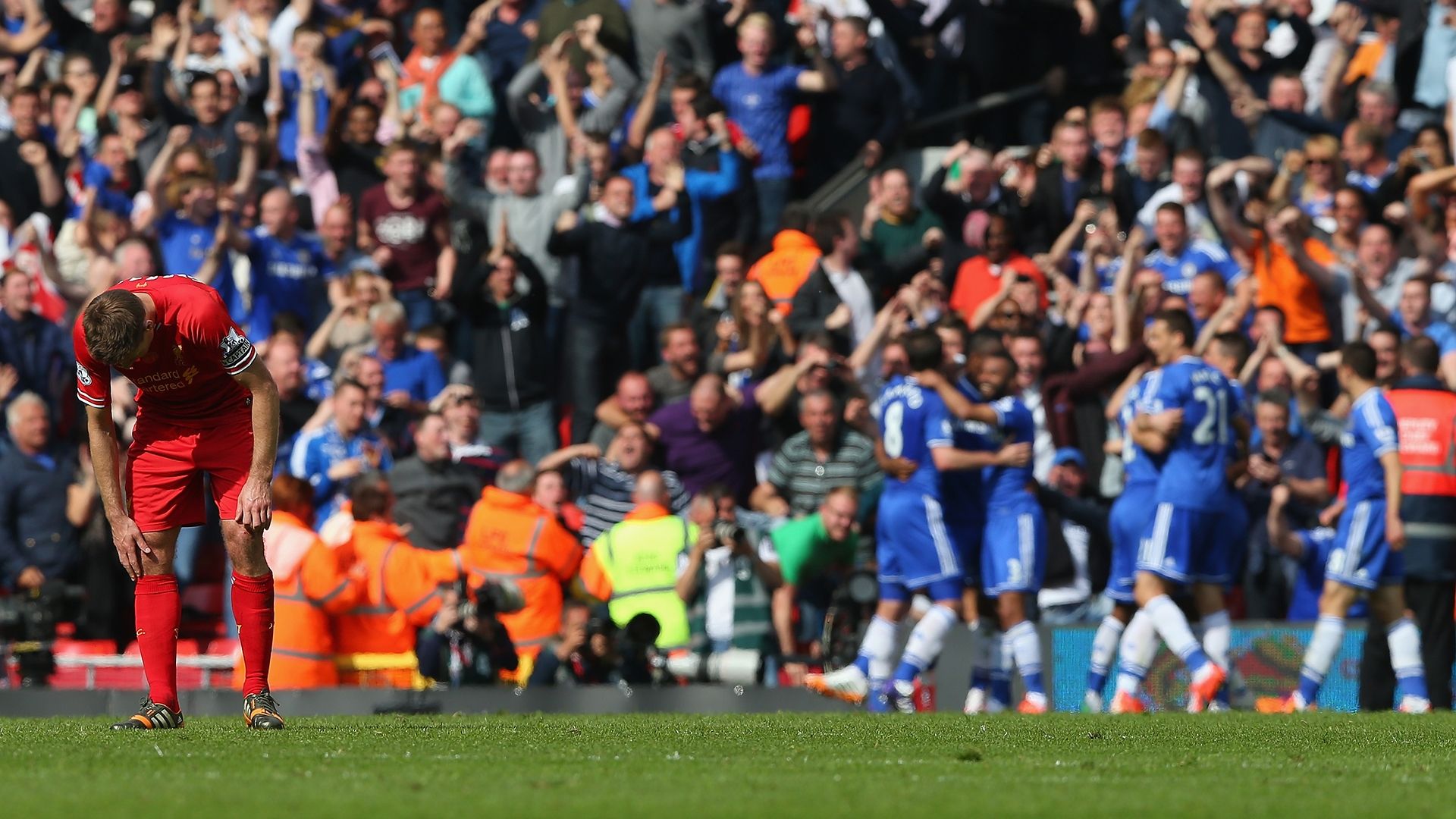 Steven Gerrard Liverpool Chelsea 2014