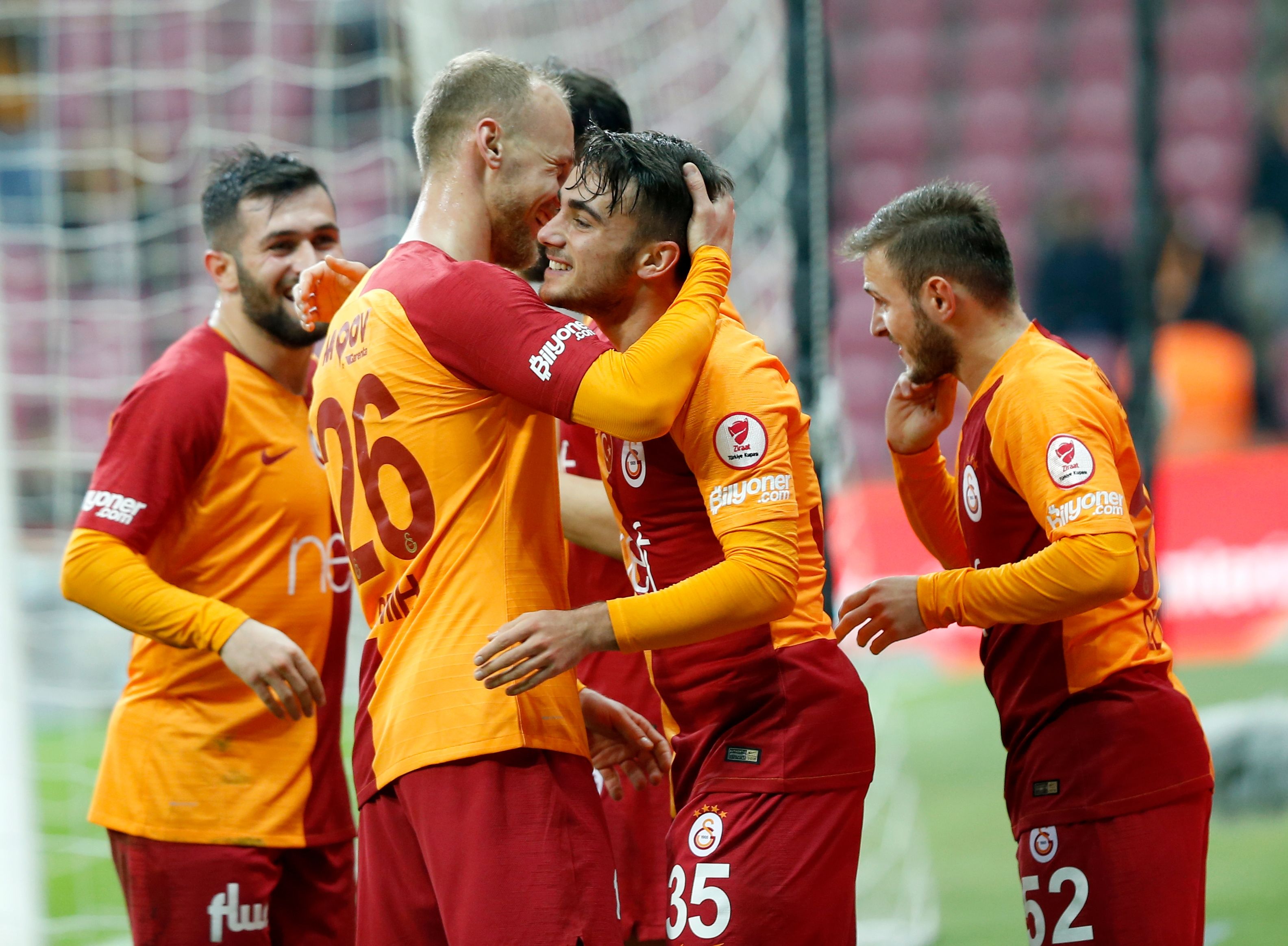 Yunus Akgun Goal Celebration Galatasaray Boluspor Turkish Cup 01/29/19