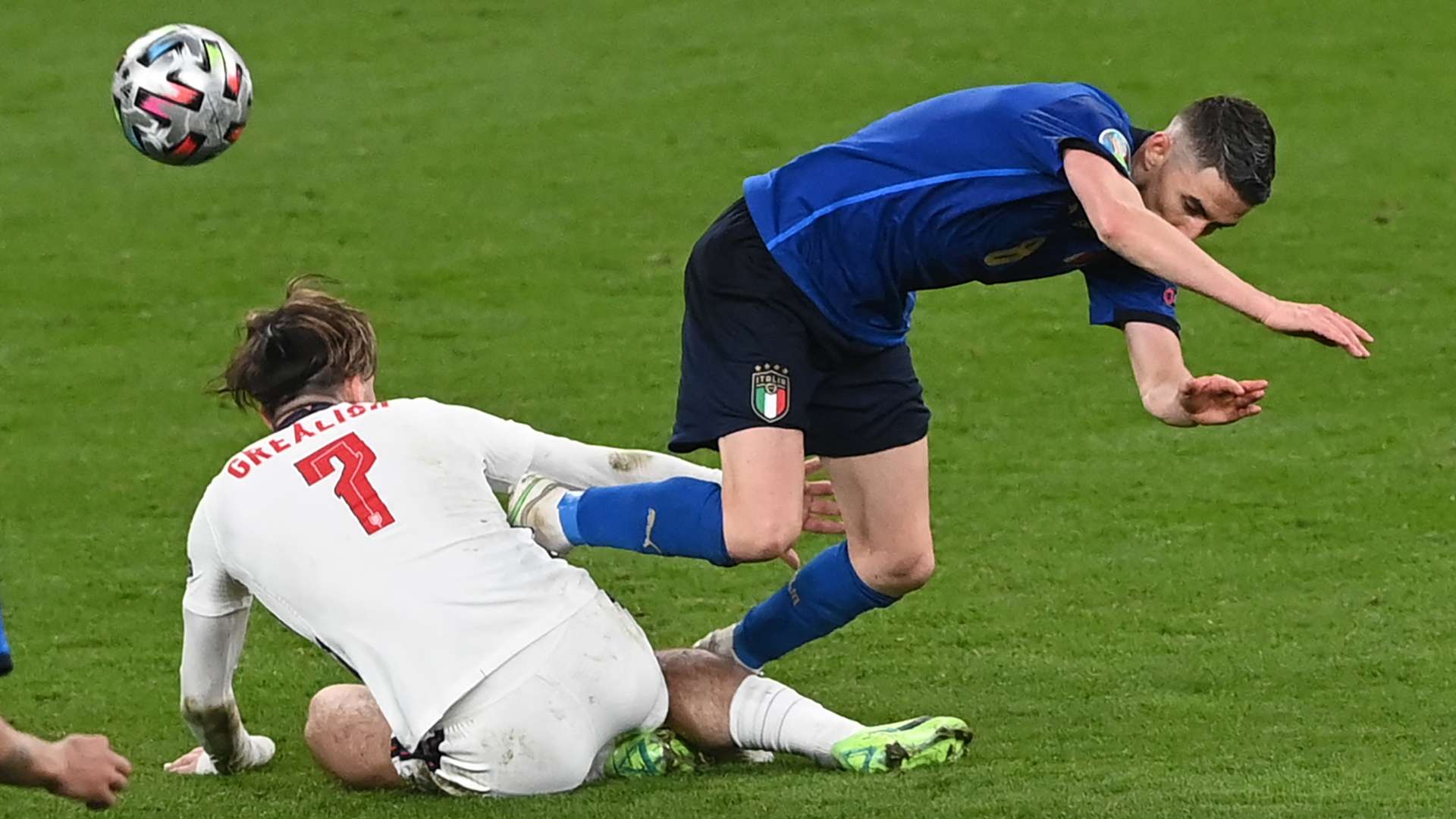 Jorginho Grealish Italy England Euro