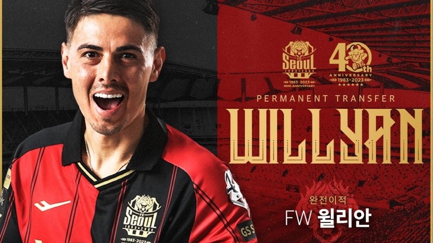 [오피셜] 김기동 감독 시대 연 FC서울, ‘슈퍼 크랙’ 윌리안 완전 영입...“동행할 수 있어 기쁘다” | Goal.com 한국어