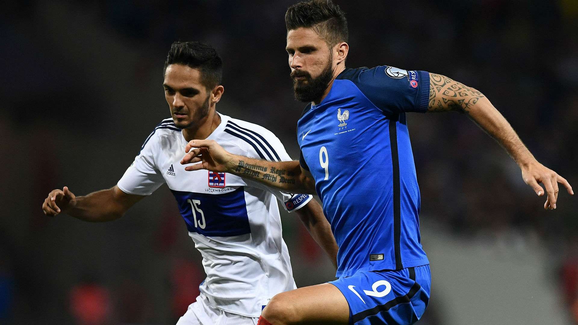Olivier Giroud Aldin Skenderovic France Luxembourg World Cup Qualifiers 03092017