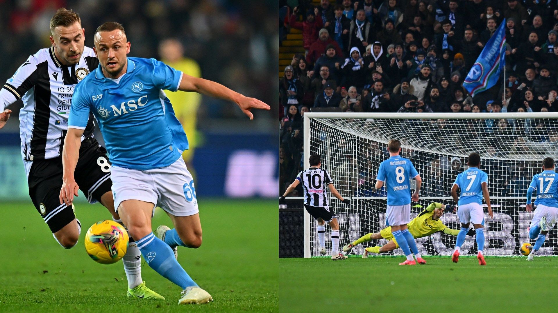 Lobotka rigore Udinese Napoli