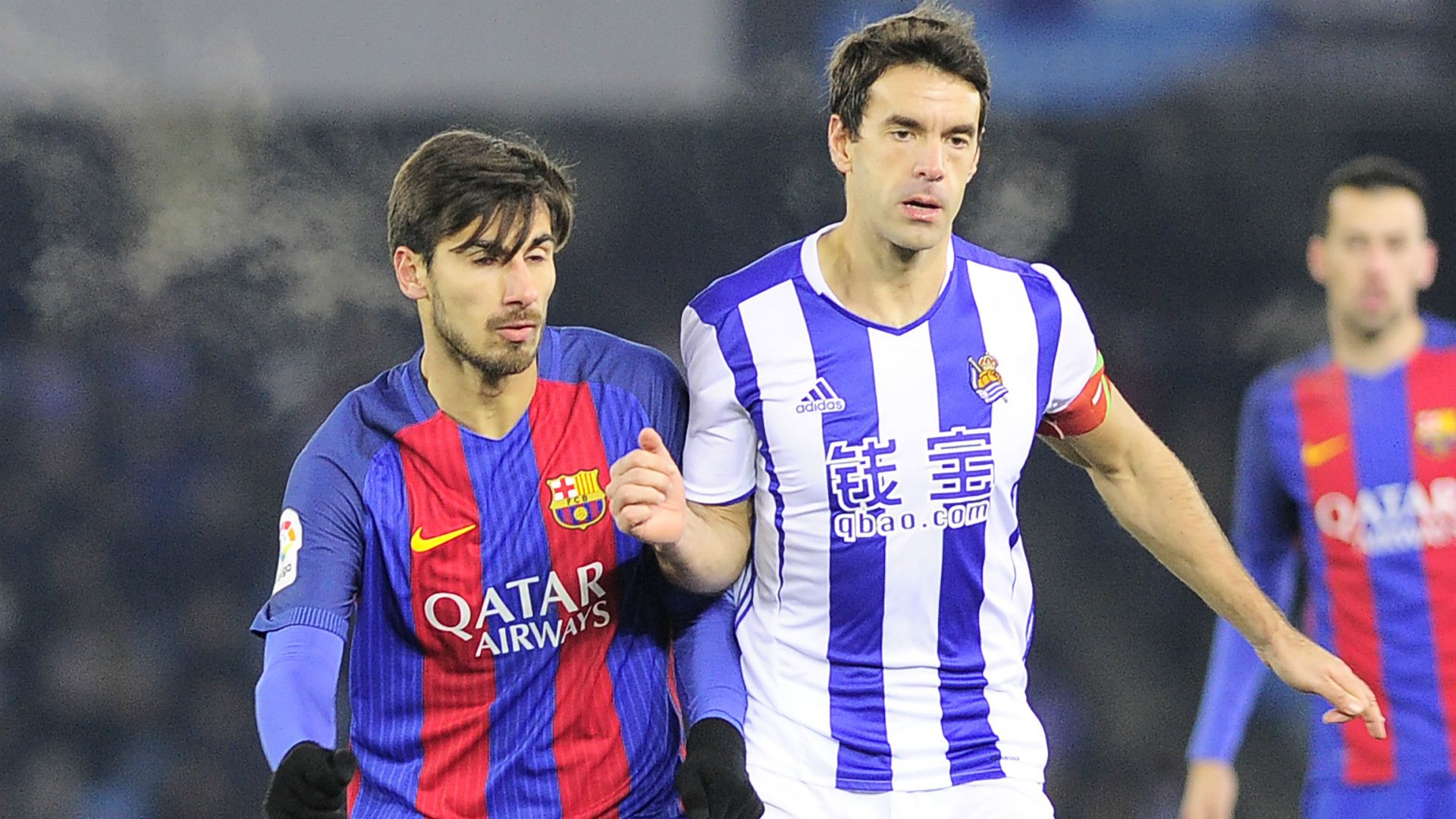 Andre Gomes Xabi Prieto Real Sociedad Barcelona Copa del Rey