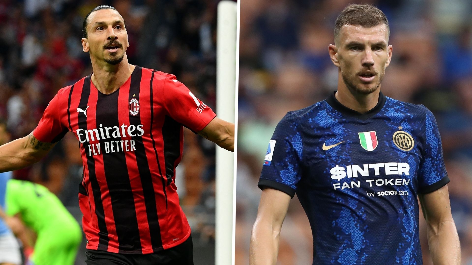 Ibrahimovic Dzeko Milan Inter