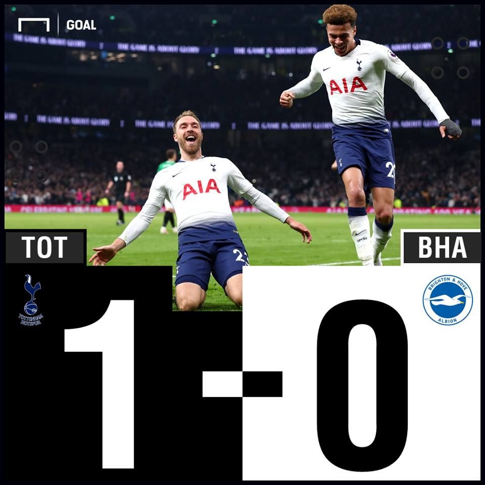 Tottenham vs Brighton Results