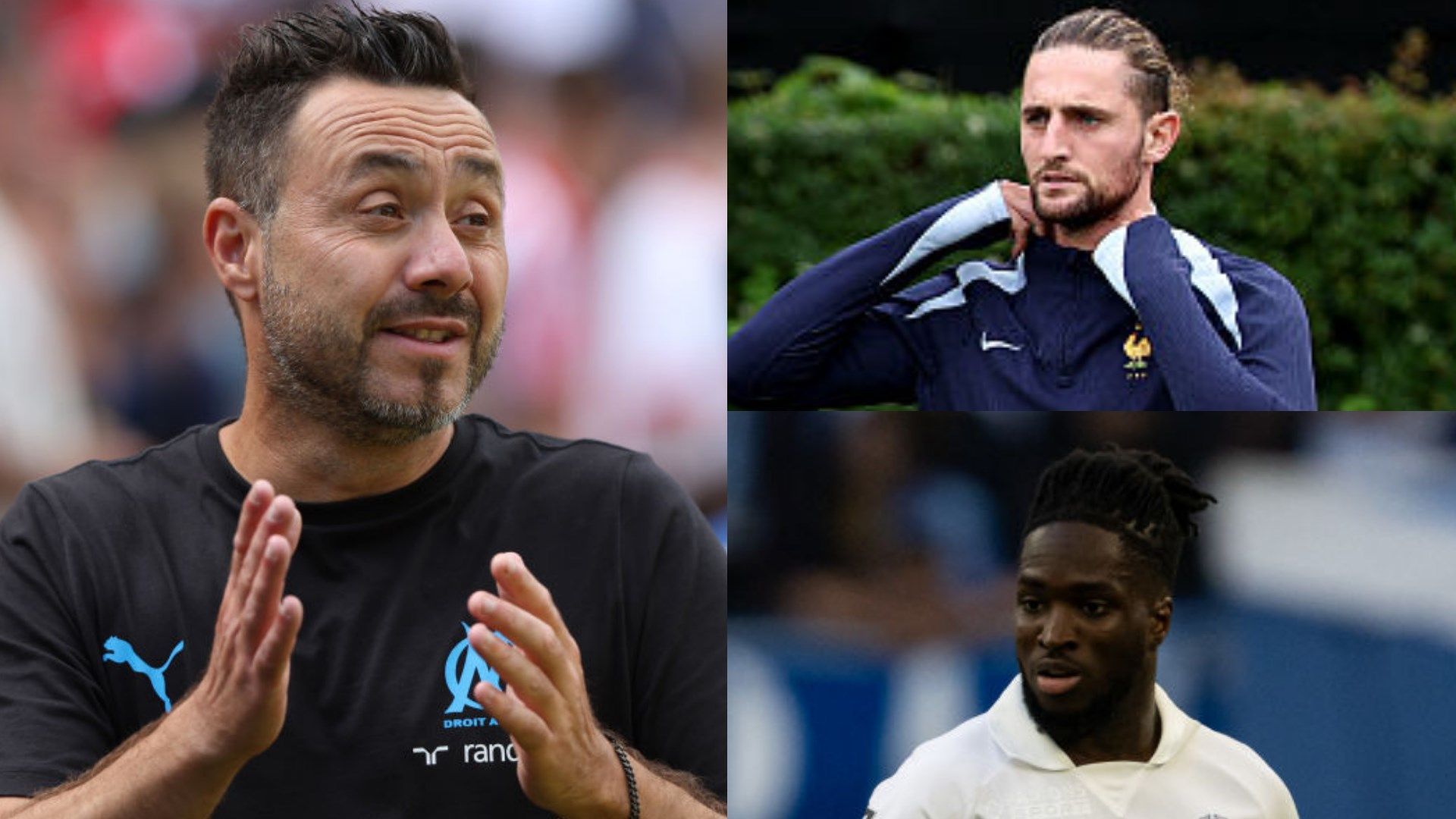 De Zerbi, Rabiot, Rowe