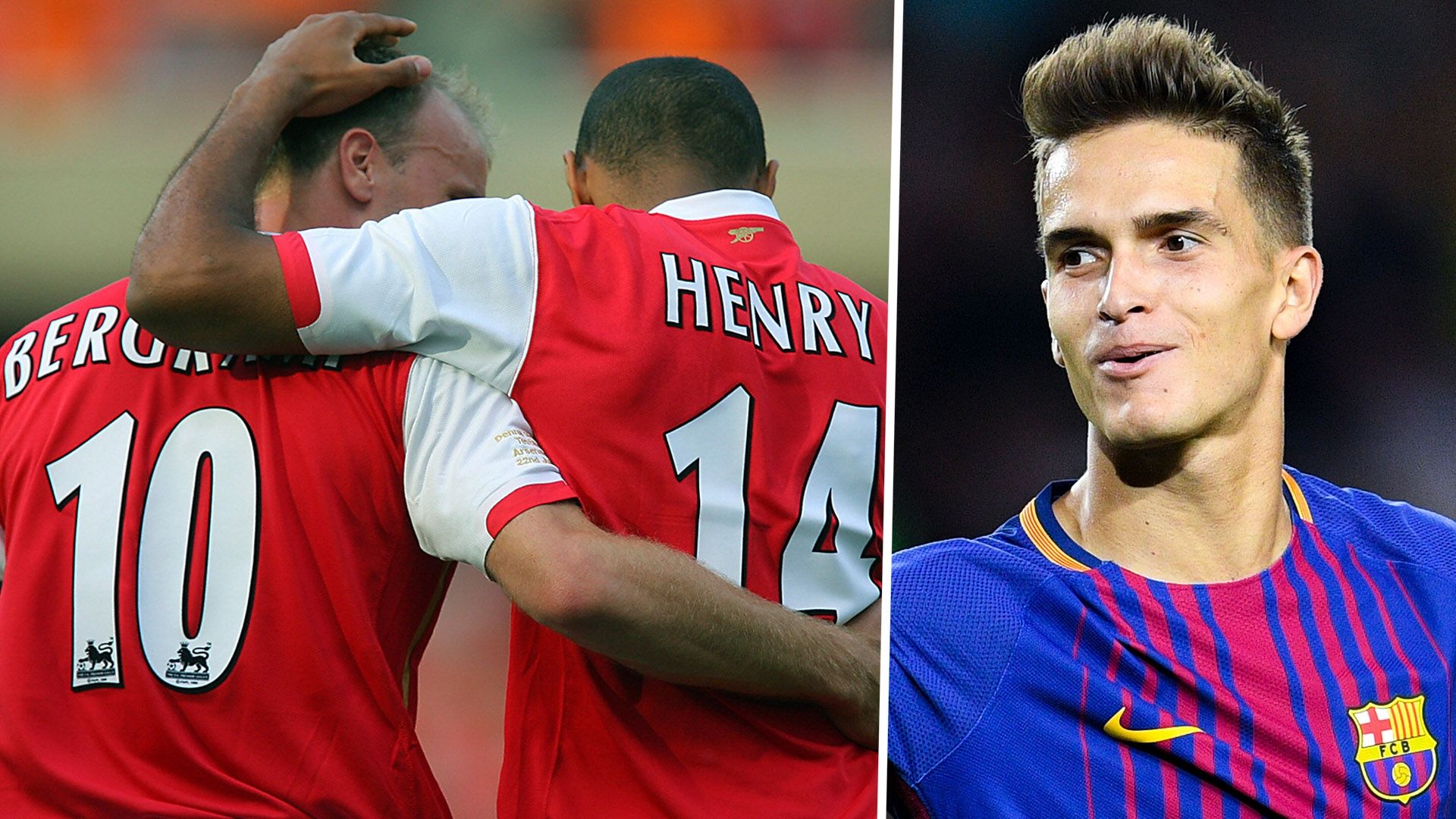 Dennis Bergkamp Thierry Henry Arsenal Denis Suarez Barcelona