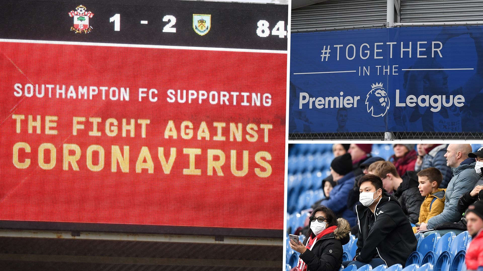 Premier League coronavirus composite