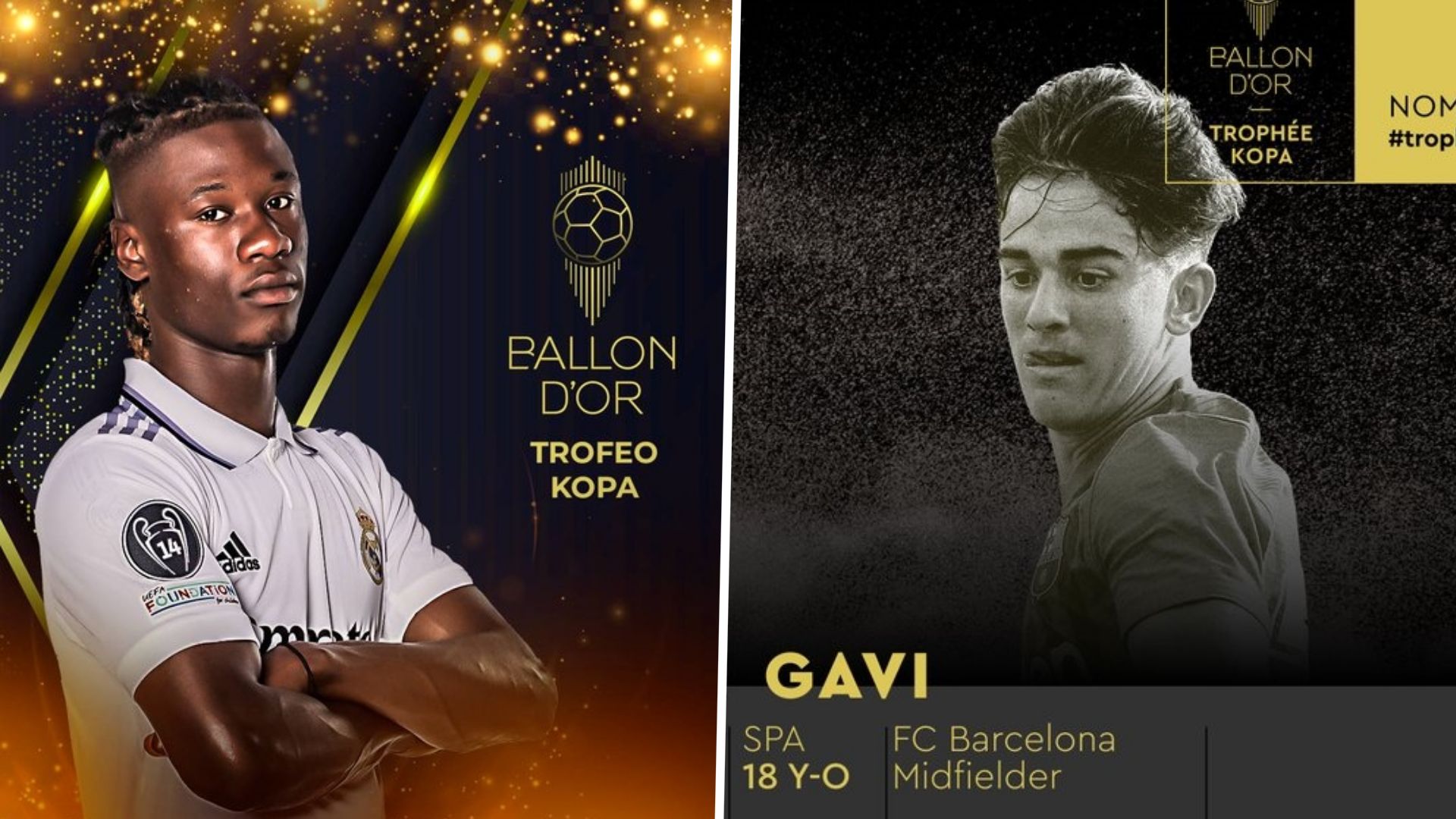 Trofeo Kopa 2022 Camavinga Gavi