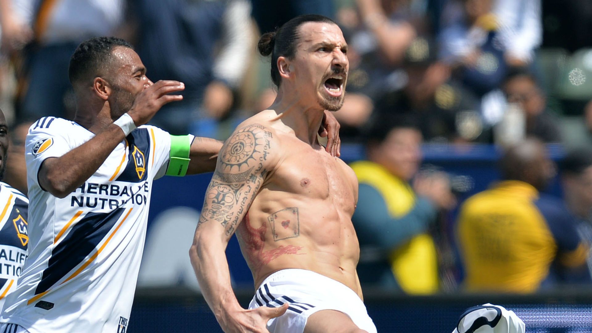 Zlatan Ibrahimovic LA Galaxy celebration