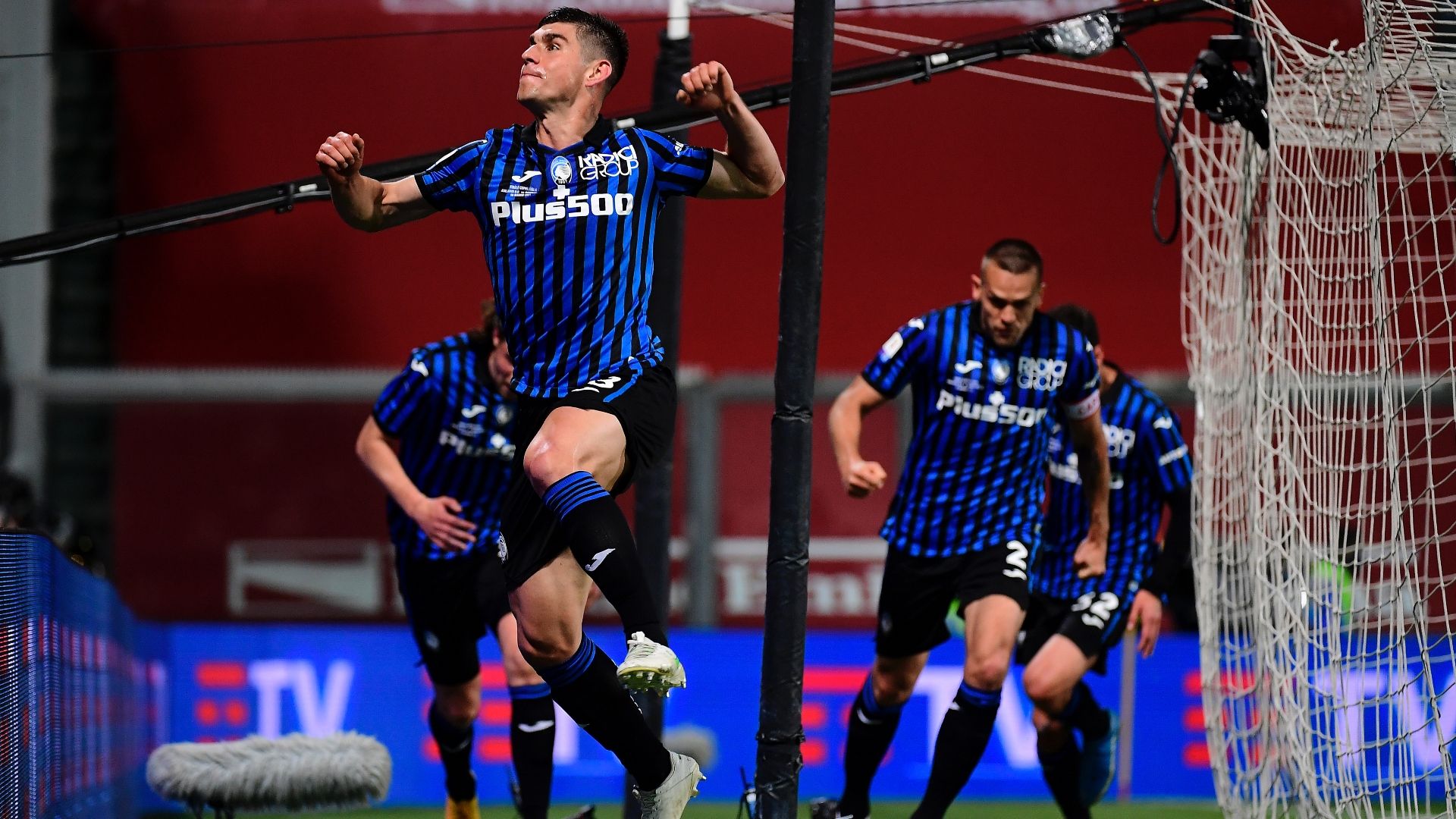 Ruslan Malinovskyi celebration Atalanta Juventus 2021