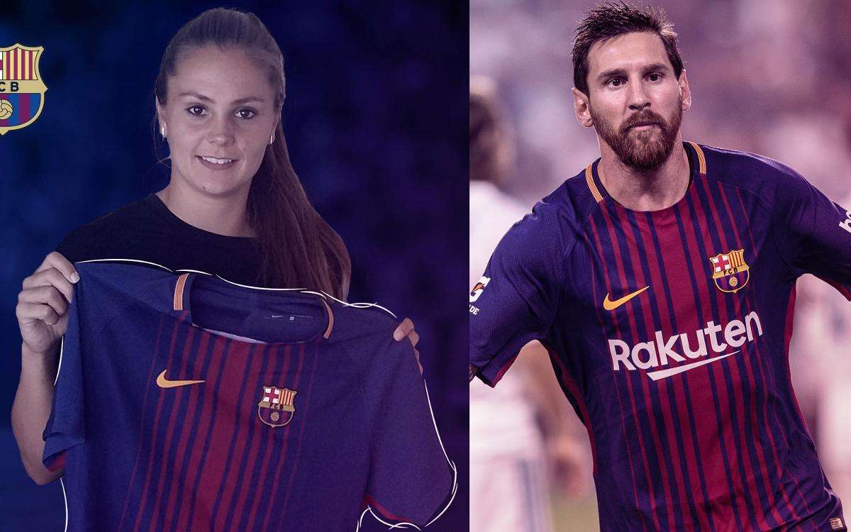 Lieke Martens Lionel Messi Barcelona