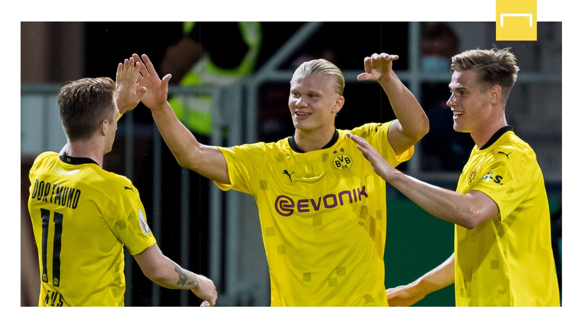 GFX Erling Haaland Dortmund 2021-22