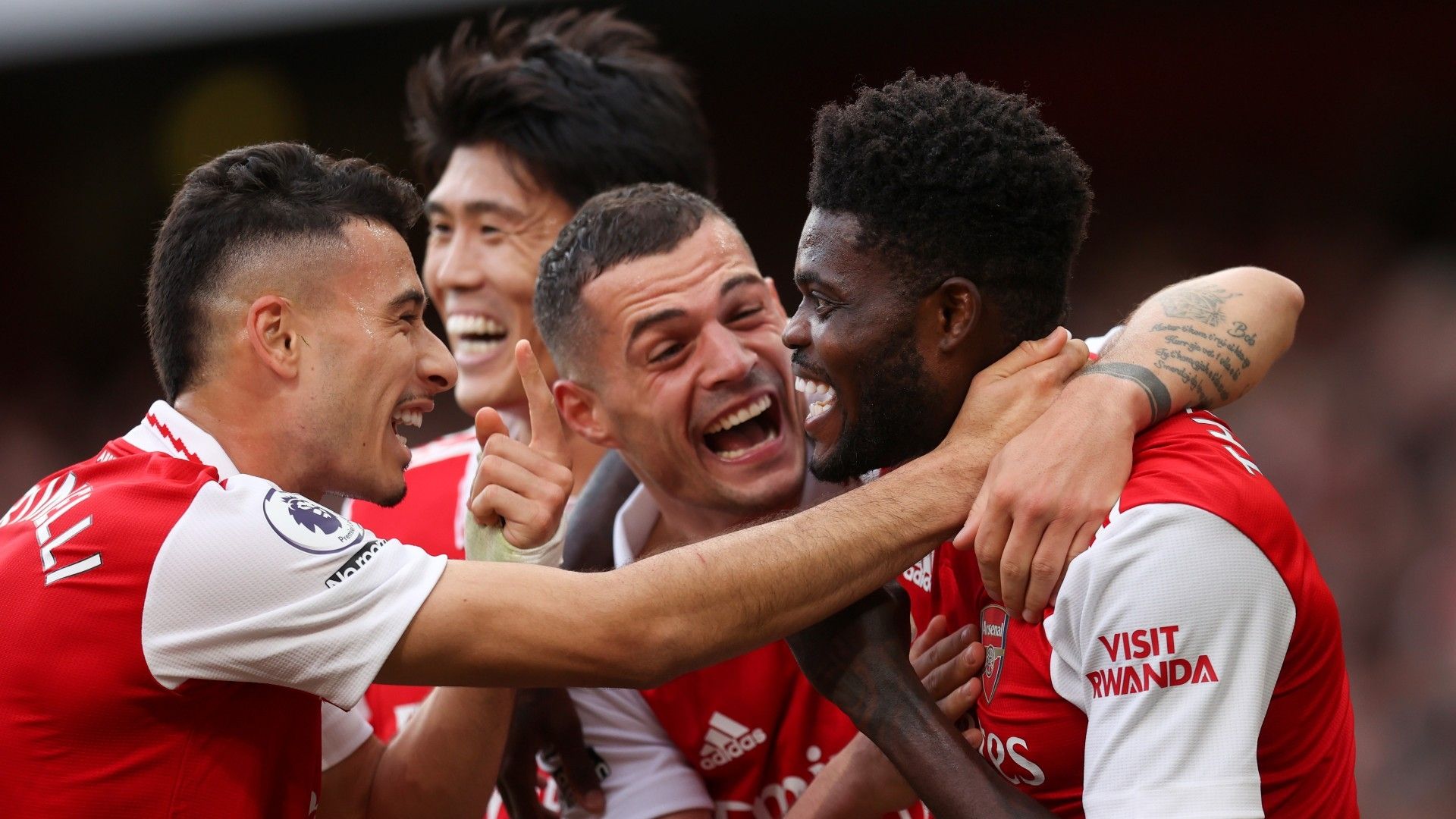 Arsenal goal Thomas Partey Granit Xhaka Gabriel Martinelli 2022-23