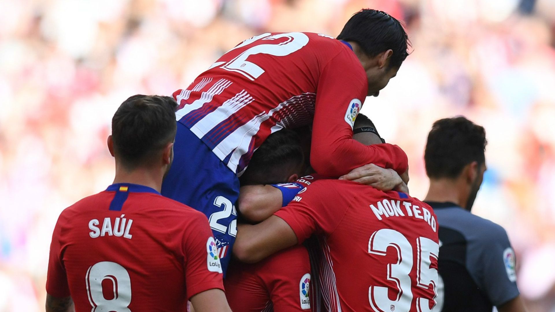 Atletico Madrid celebrate 2018-19