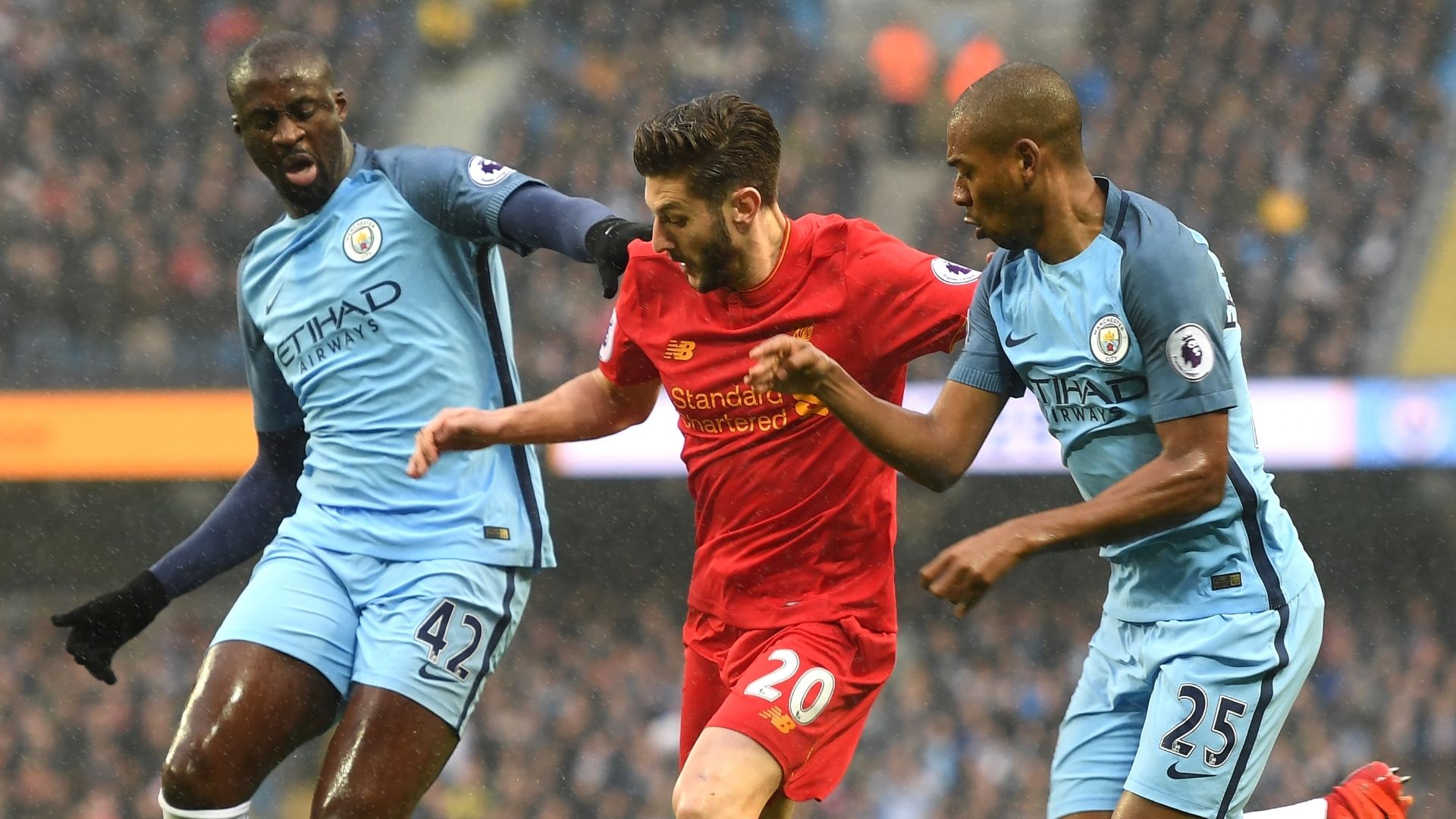 Yaya Toure, Adam Lallana, Fernandinho