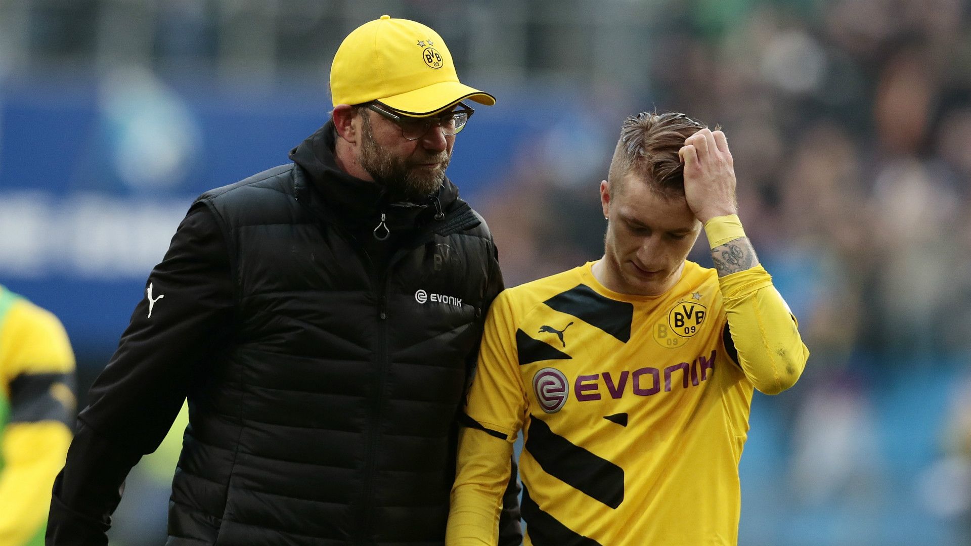 JURGEN KLOPP MARCO REUS BORUSSIA DORTMUND GERMAN BUNDESLIGA 07032015