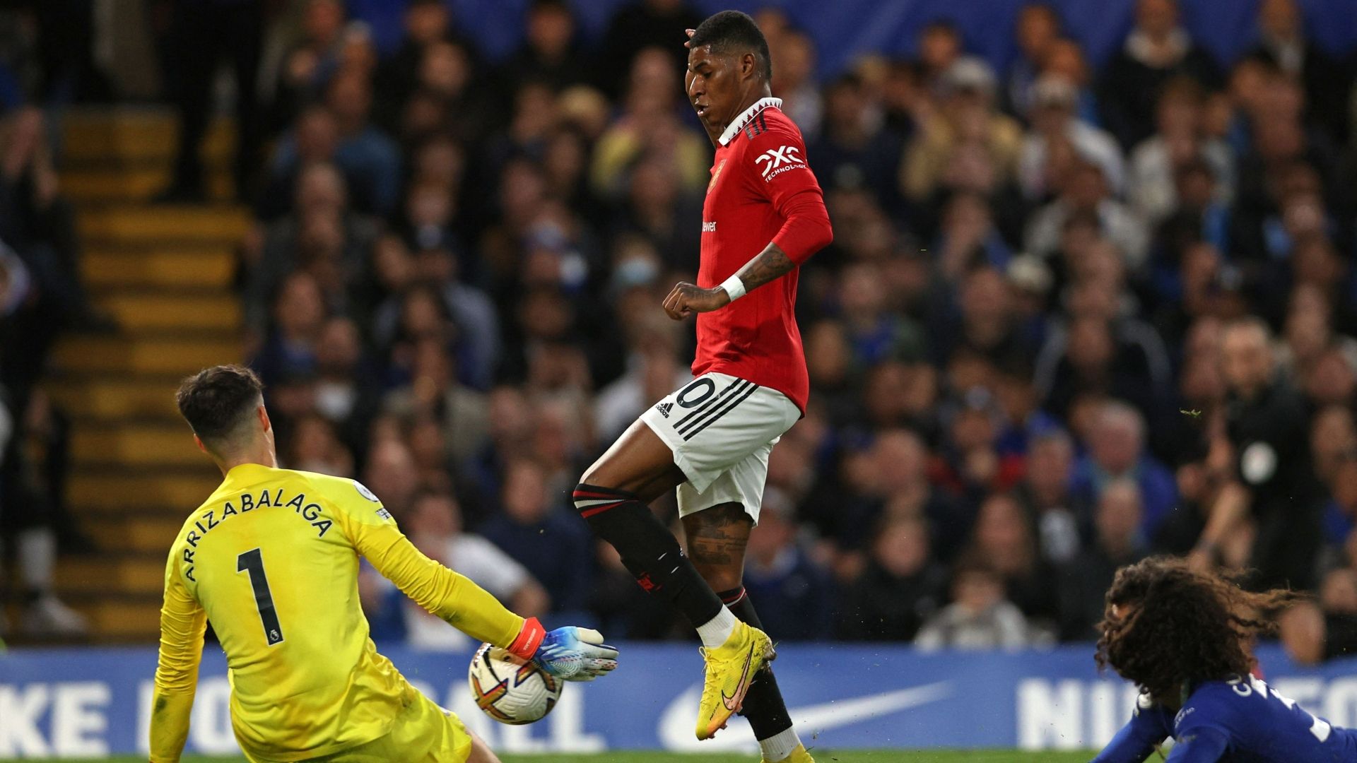 Marcus Rashford Kepa Manchester United Chelsea 2022-23
