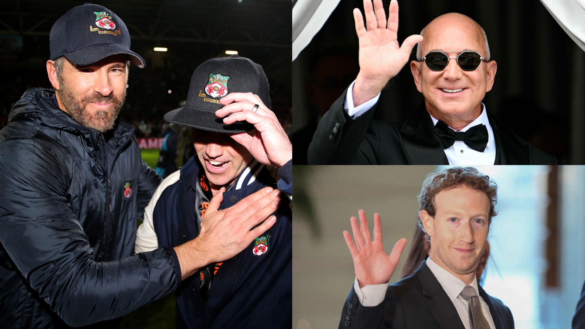 Ryan Reynolds Rob McElhenney Jeff Bezos Mark Zuckerberg