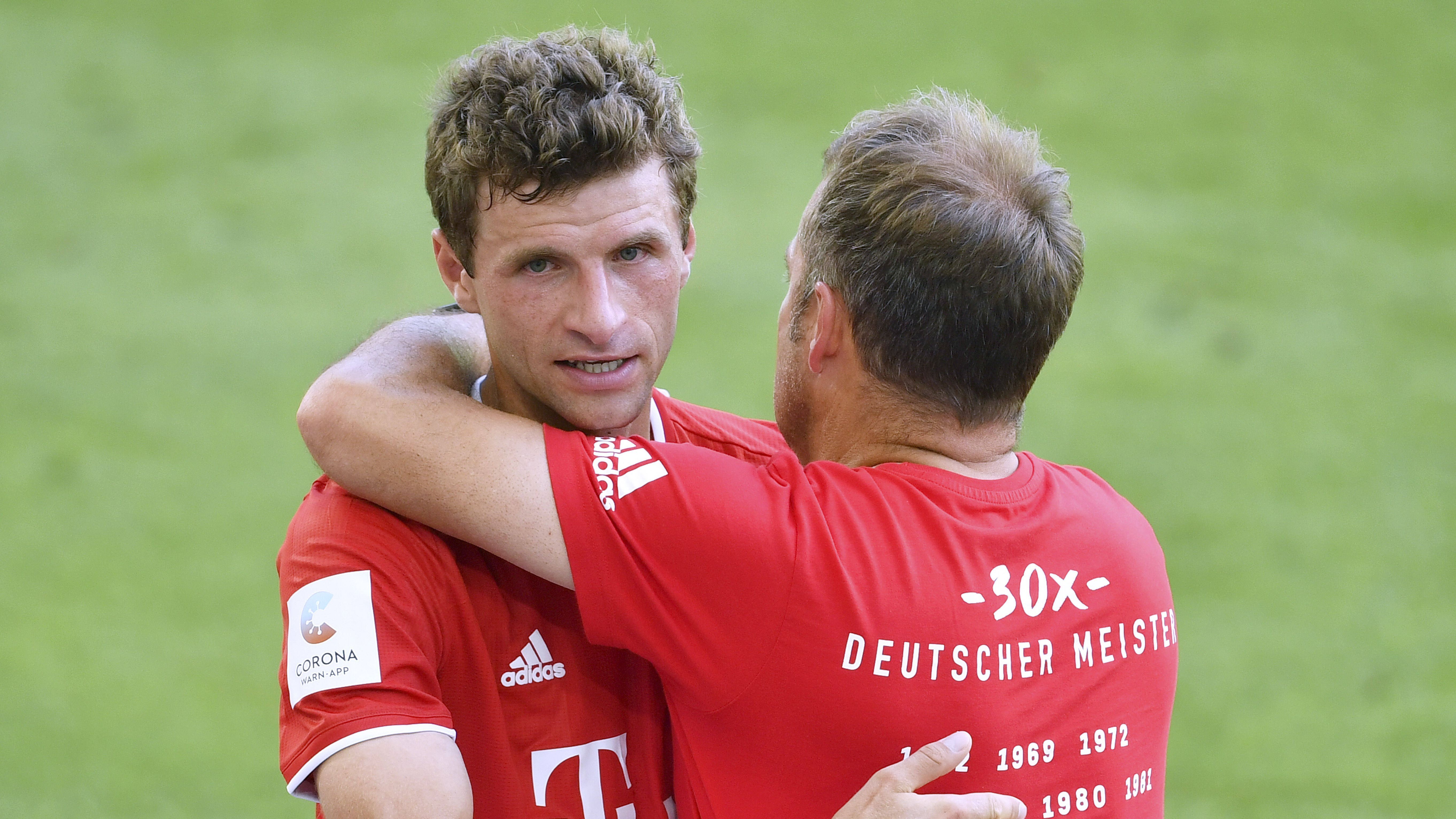 GER ONLY Thomas Müller Hansi Flick