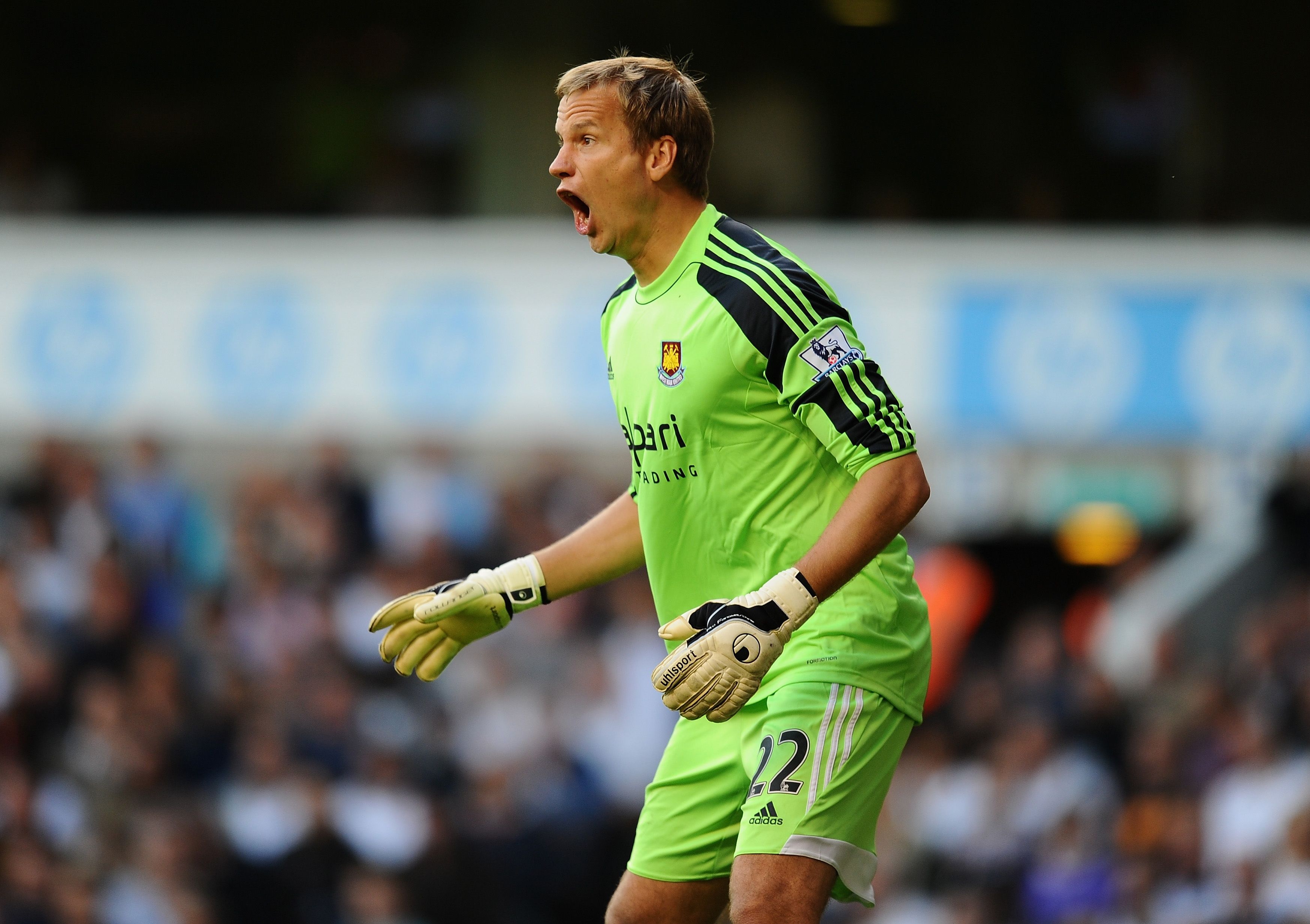 West Ham goalkeeper Jussi Jaaskelainen.