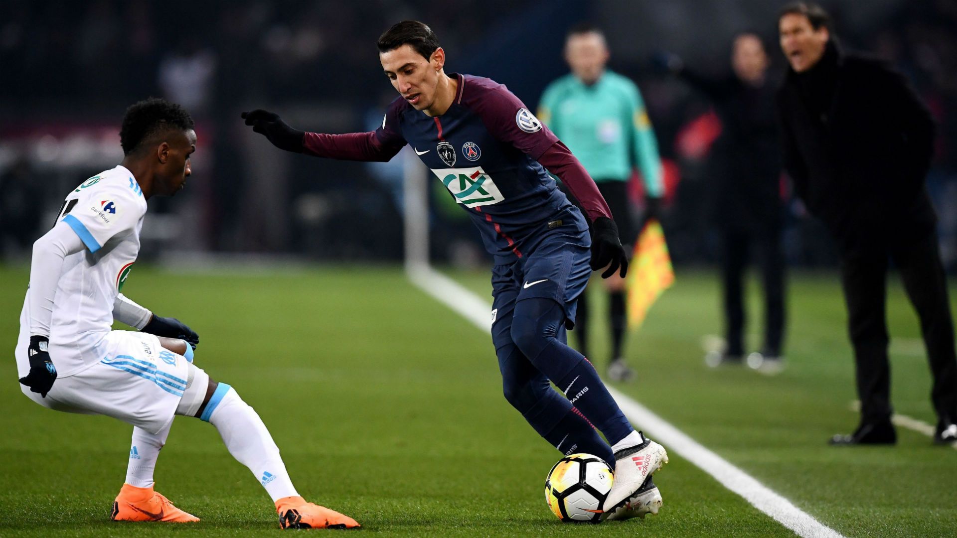 Bouna Sarr Angel Di Maria PSG Marseille Coupe de France 28022018